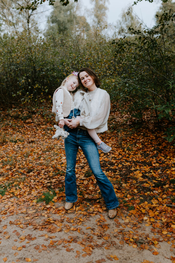 Gezinsfotoshoot in de herfst